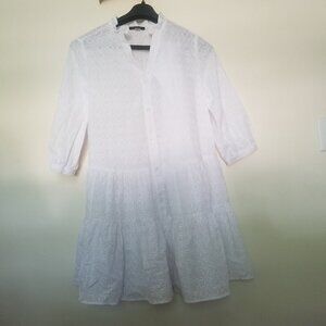 Tommy Hilfiger Essential Daisy Eyelet Dress Women’s Size 2 White